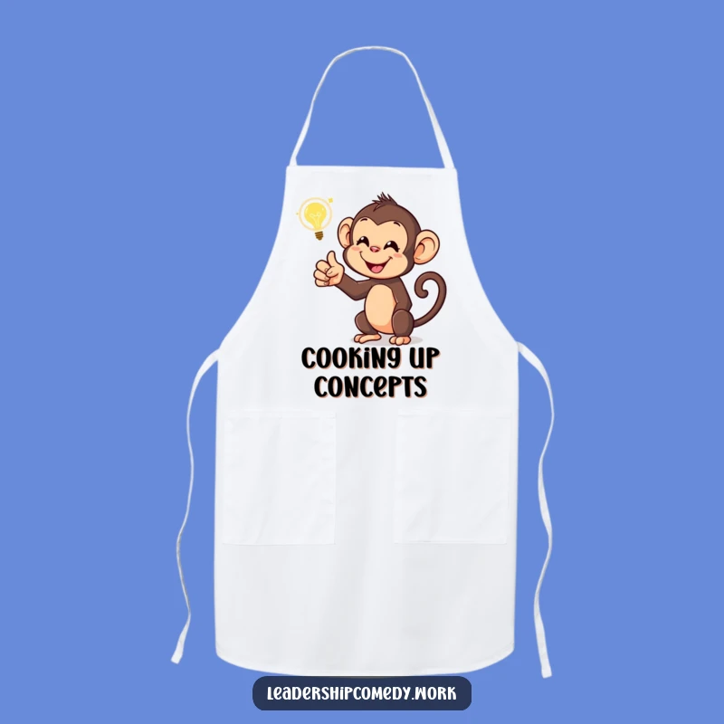 Funny Monkey Apron: Cook Up Brilliant Ideas in the Kitchen!