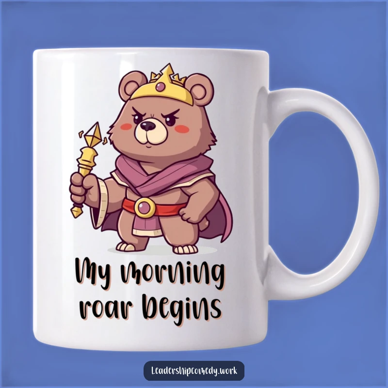 Funny Bear King Mug: A Regal and Hilarious Gift for the Boss