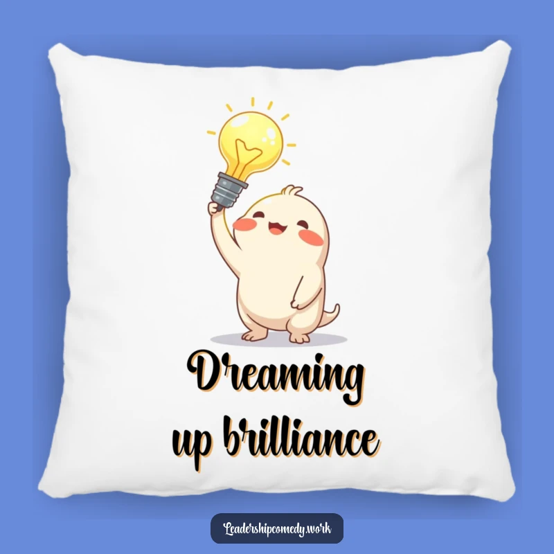 Funny Bright Idea Pillow: Comfort for Your Genius Mind