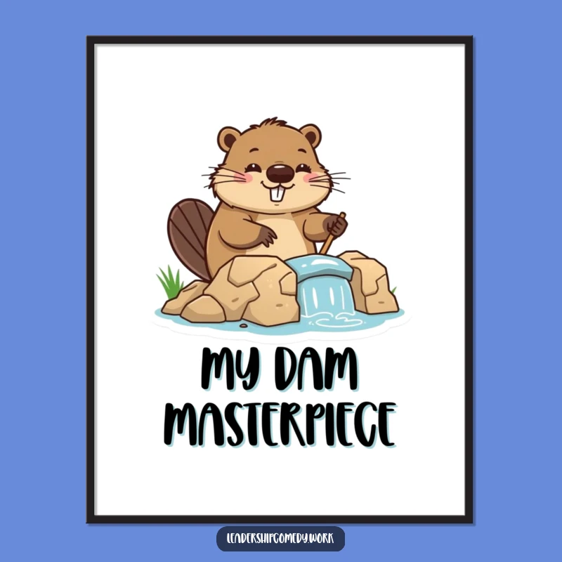 Funny Beaver Digital Art: Build a Cheerful Space!