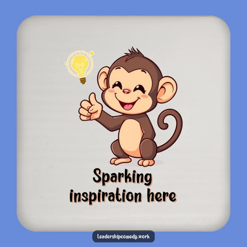 Funny Monkey Drink Coaster: Protect Surfaces with Smart Style!