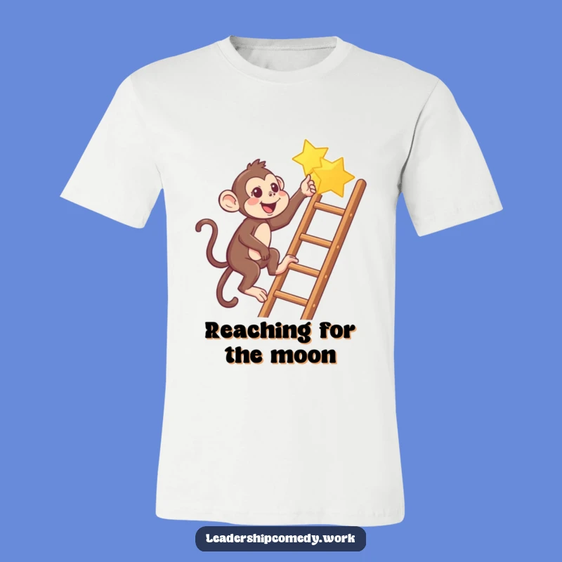 Funny Monkey Star Chaser T-Shirt: A Hilarious Tee for Ambitious Souls