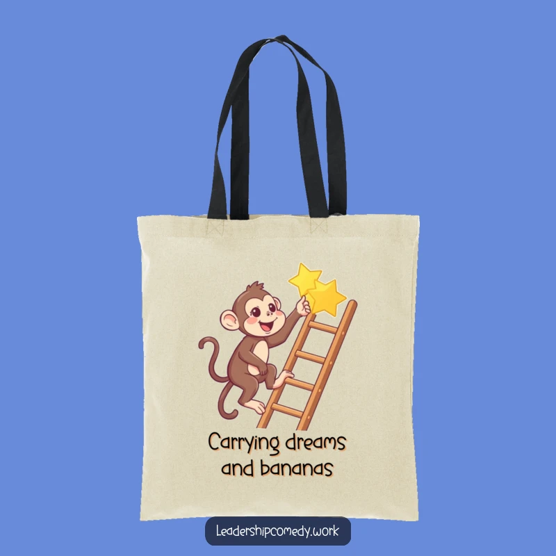 Funny Monkey Star Tote Bag: Carry Your Dreams with This Humorous Accessory