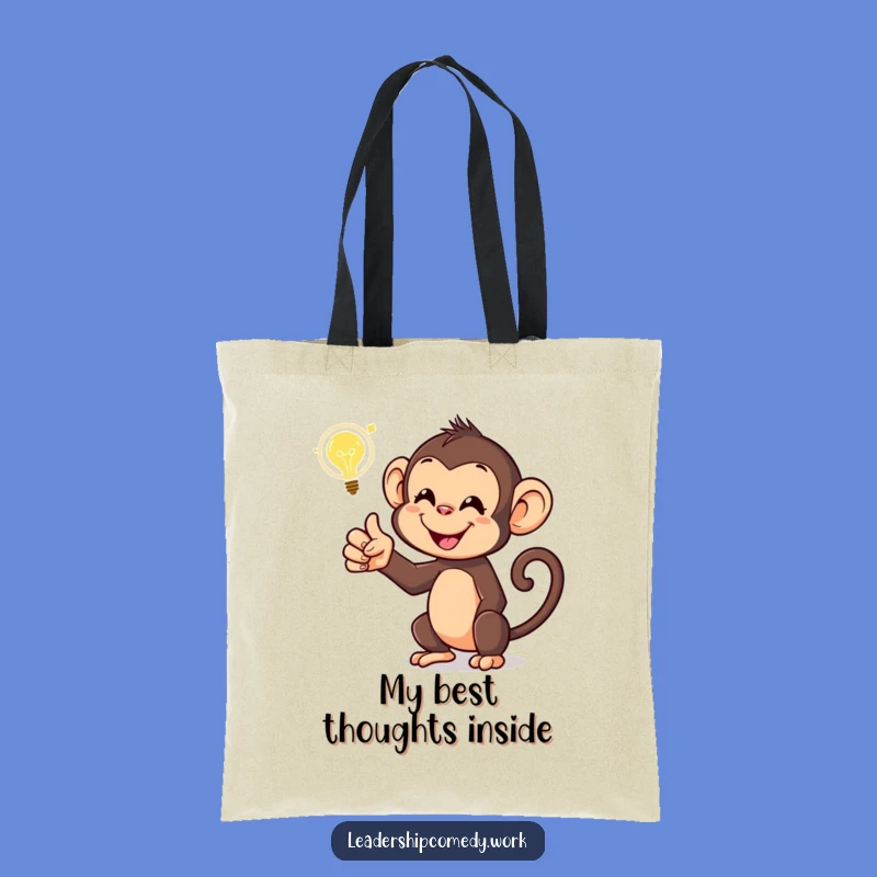 Funny Monkey Tote Bag: Carry Your Ideas and Essentials in Style!
